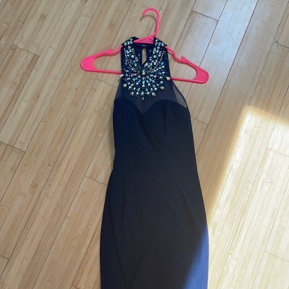 Navy blue formal dress